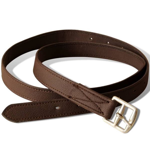 Set echitație cu șa 40,6 cm din piele naturală, Maro