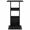 vidaXL Masă de bar cu raft Stejar Negru 60 x 60 x 100 cm Lemn compozit