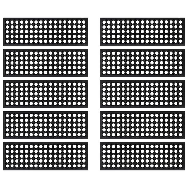 vidaXL Trepte de scară, 10 buc., 25x75 cm, cauciuc