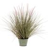 Emerald Iarbă artificială Pennisetum 58 cm &icirc;n ghiveci de zinc