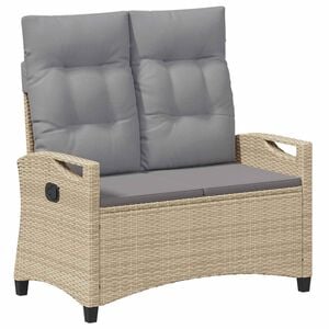 vidaXL Bancă de grădină Beige și gri deschis 105 x 60 x 112 cm