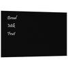 vidaXL Tablă magnetică de perete, negru, 80x50 cm, sticlă securizată