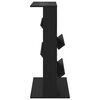vidaXL Raft pentru reviste Stejar Negru 70 x 41 x 96 cm Lemn compozit