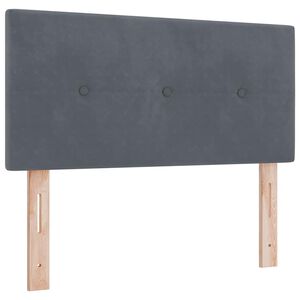 vidaXL Tăblie cap cu headboard Gri &icirc;nchis 80 cm Piele artificială