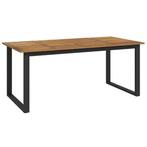 vidaXL Masă grădină picioare formă de U 180x90x75 cm lemn masiv acacia