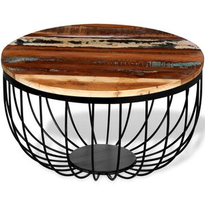 vidaXL Măsuță de cafea, lemn masiv reciclat