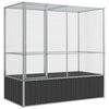 vidaXL Volieră de păsări, 210,5x107x212 cm, oțel