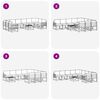 vidaXL Set de canapele de exterior 11 pcs Gri natural și deschis