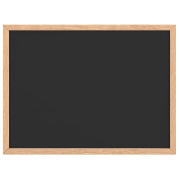 vidaXL Tablă cu cadru din lemn masiv de pin negru 40x30 cm