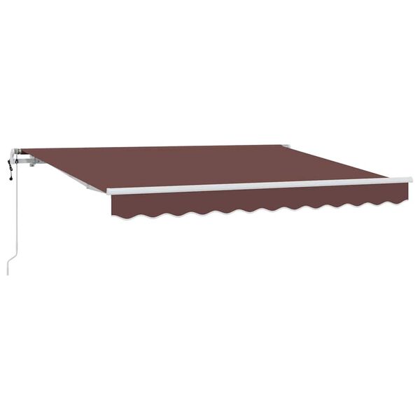 vidaXL Cortina Retractabilă Maro 250 x 200 cm țesătură