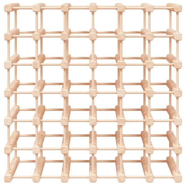 vidaXL Raft de vin pentru 42 sticle, 68,5x23x68,5 cm, lemn masiv pin