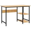 vidaXL Birou de calculator negru/stejar deschis 105x50x72 cm MDF/metal