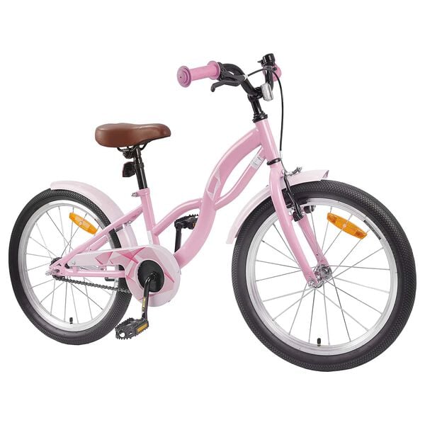 vidaXL Bicicletă pentru Copii 18 Inci pentru 5-7 ani Roz deschis