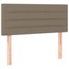 vidaXL Pat box spring cu saltea, gri taupe, 80x200 cm, textil