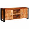 vidaXL Cabinet TV cu raft Maro 120 x 33 x 50 cm lemn masiv de acacia