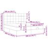 vidaXL Cadru de pat otoman cu saltele crem 200x200cm stofa