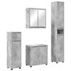 vidaXL Set de mobilier pentru baie 4 buc. Gri din beton