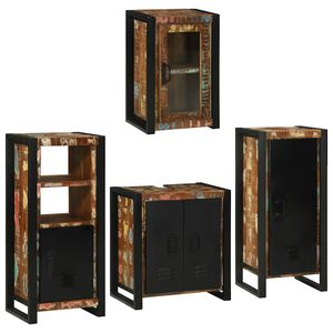 vidaXL Set de mobilier pentru baie 4 buc. Multicolour 55 x 35 x 60 cm