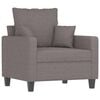 vidaXL Fotoliu canapea, gri taupe, 60 cm, material textil