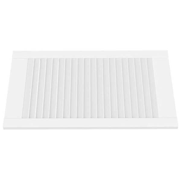 vidaXL Uși dulap design lambriu 4 buc. alb 69x39,4 cm, lemn masiv pin