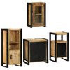 vidaXL Set de mobilier pentru baie 4 pcs Maro Lemn de mango solid