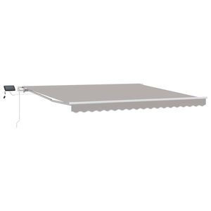 vidaXL Copertină retractabilă Gri deschis 400 &times; 300 cm