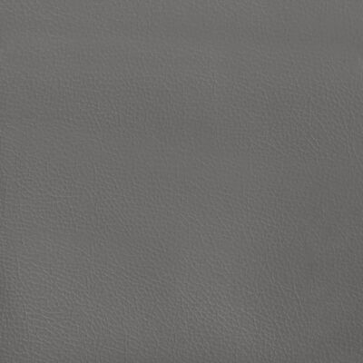 vidaXL Tăblie de pat cu aripioare, gri, 183x16x118/128 cm piele eco