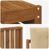 vidaXL Set de canapele de exterior cu pernă 7 pcs Natural și Bej