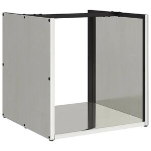 vidaXL Suport pentru lemne de foc 40x40x40 cm oțel inoxidabil