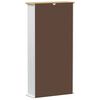 vidaXL Dulap pentru CD-uri Alb 52 x 17.5 x 103 cm Lemn de pin masiv