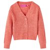 Cardigan tricotat pentru copii, roz mediu, 92