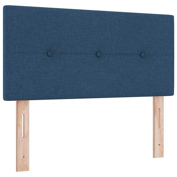vidaXL Tăblie cap cu headboard albastru 100 cm Piele artificială