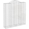 vidaXL Coșuri gabion arcuite, 13 buc 200x50x200/220cm, fier galvanizat