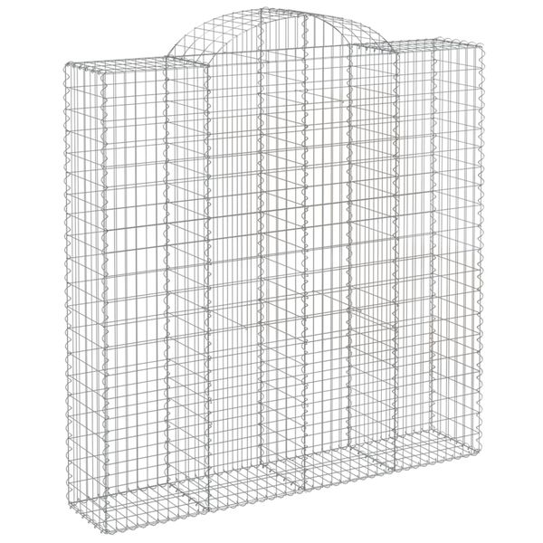 vidaXL Coșuri gabion arcuite, 13 buc 200x50x200/220cm, fier galvanizat