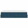 vidaXL Pat otoman cu saltea, albastru &icirc;nchis, 120x190 cm, catifea