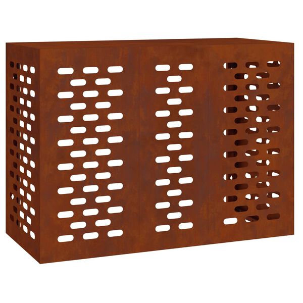 vidaXL Husă pentru aer condiționat Ruginit 110 x 50 x 80 cm