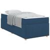 vidaXL Cadru de pat cu saltea albastru 100 x 200 cm țesătură