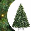 vidaXL Brad de Crăciun artificial cu 300 LED Verde 210 cm PE și PVC
