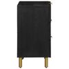 vidaXL Noptieră, negru, 50x33x62 cm, lemn prelucrat