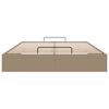 vidaXL Cadru de pat otoman fără saltea Cappucino piele artificială