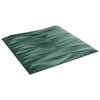 vidaXL Panouri de perete 24 buc. 50 x 50 cm Verde Stone Spumă XPS