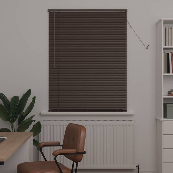 vidaXL Jaluzea venetiană Maro &Icirc;ntunecat cu Model 150 x 70 cm PVC