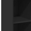 vidaXL Dulap înalt, negru, 30x41x124 cm, lemn compozit