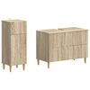 vidaXL Set de dulapuri pentru baie, 2 piese DELFT Stejar Sonoma