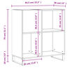 vidaXL Dulap pentru discuri gri beton 84,5x38x89 cm lemn compozit