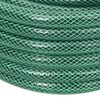 vidaXL Furtun de grădină cu set de racorduri, verde, 0,5", 30 m, PVC