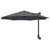 vidaXL Parasol de Grădină Manual Antracit 248 x 248 x 148 cm