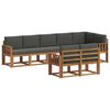vidaXL Set de canapele de exterior 8 buc. Natural și Antracit