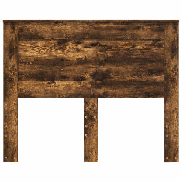 vidaXL Tăblie cap cu headboard Stejar fumuriu 120 cm Lemn compozit