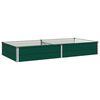 vidaXL Pat de grădină ridicat Verde 160 x 80 x 24 cm